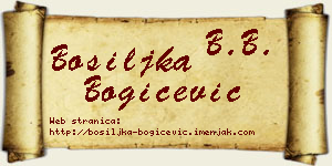 Bosiljka Bogičević vizit kartica